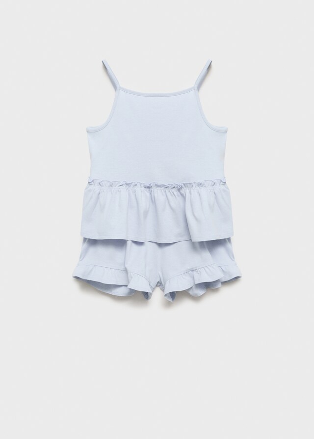 Mango Kurzer Rüschen-Pyjama