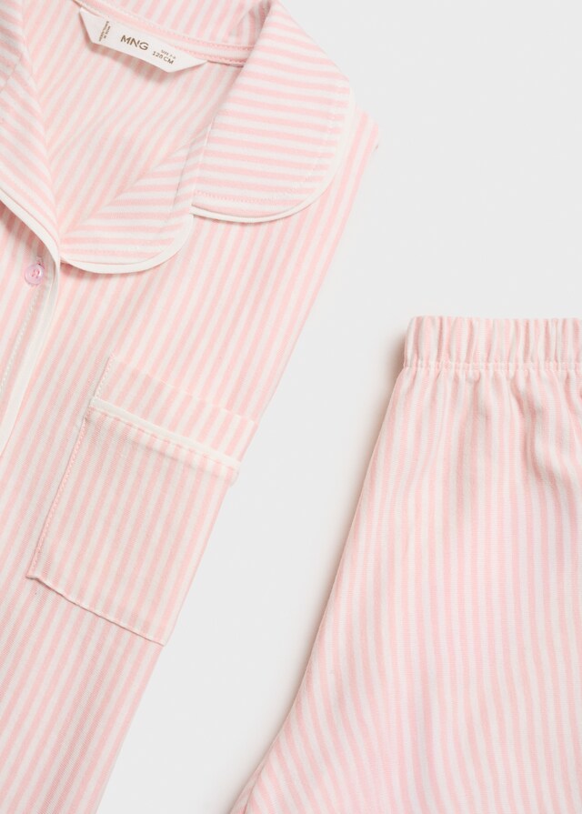 Mango Kurzer Streifen-Pyjama