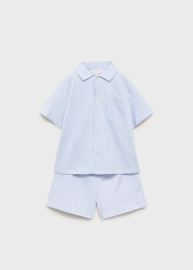 Mango Kurzer Streifen-Pyjama