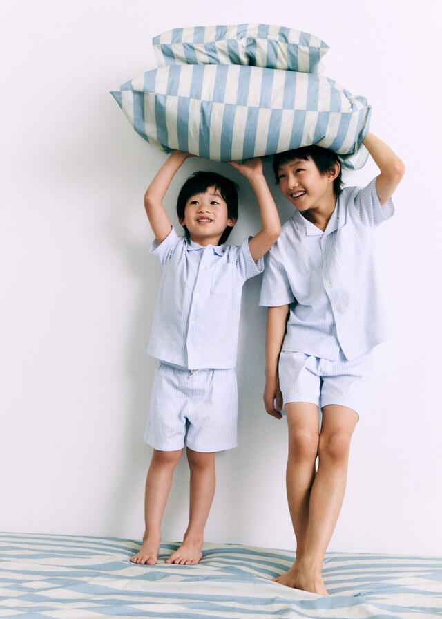 Mango Kurzer Streifen-Pyjama