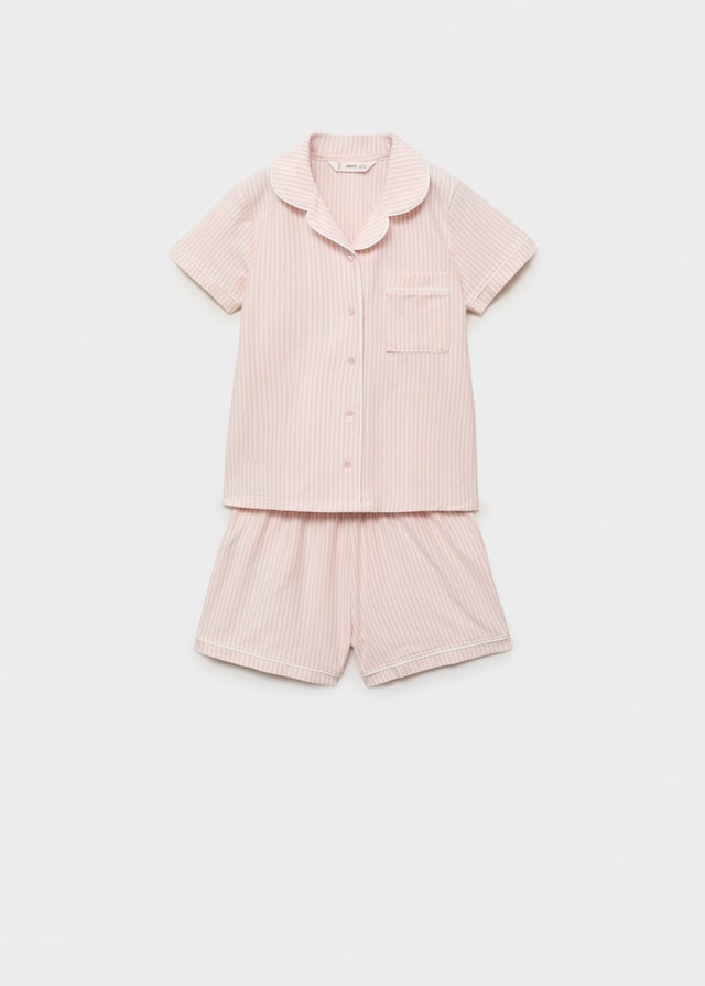 Mango Kurzer Streifen-Pyjama