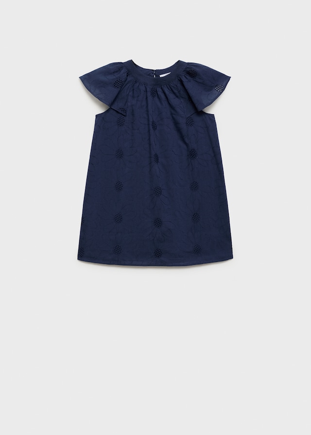 Mango Kurzes Kleid Mit Stickerei