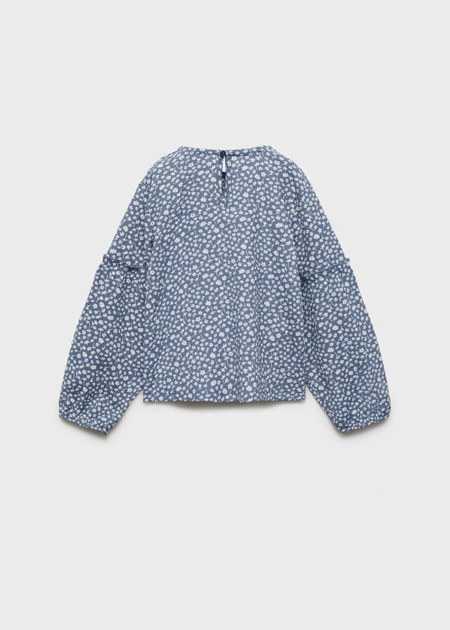 Mango Langarm-T-Shirt Mit Blumenmotiv