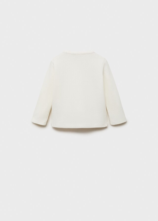 Mango Langärmliges T-Shirt Mit Knöpfen