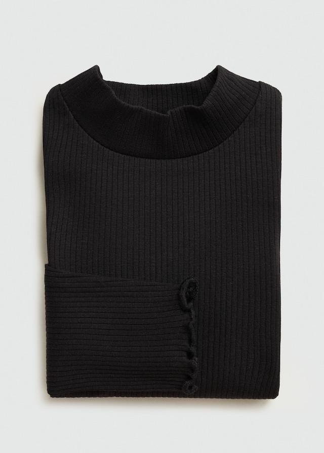 Mango Langärmliges T-Shirt Mit Rollkragen