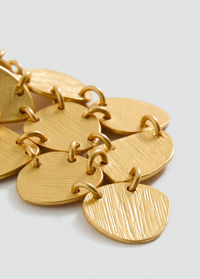 Mango Lange Münz-Ohrringe