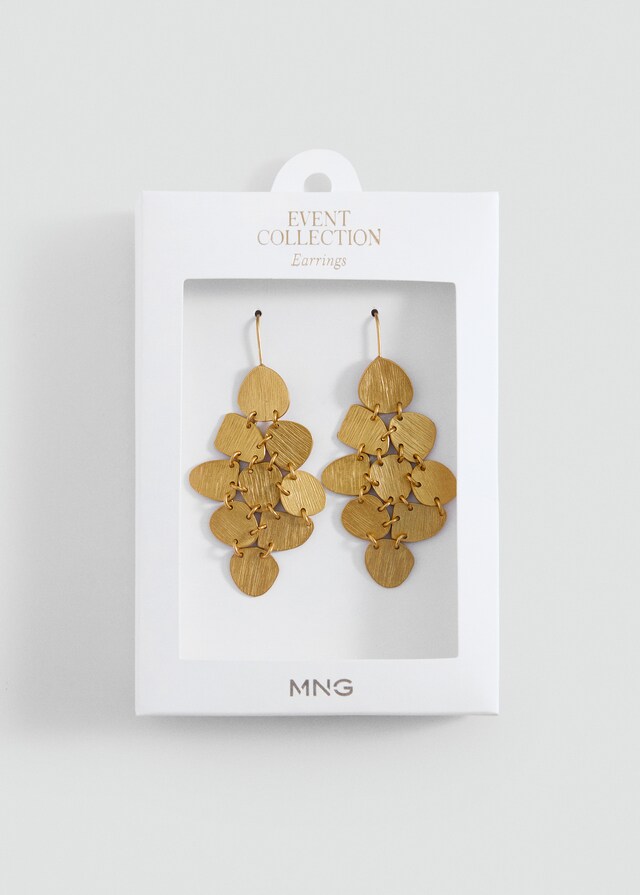 Mango Lange Münz-Ohrringe