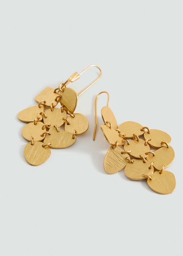 Mango Lange Münz-Ohrringe