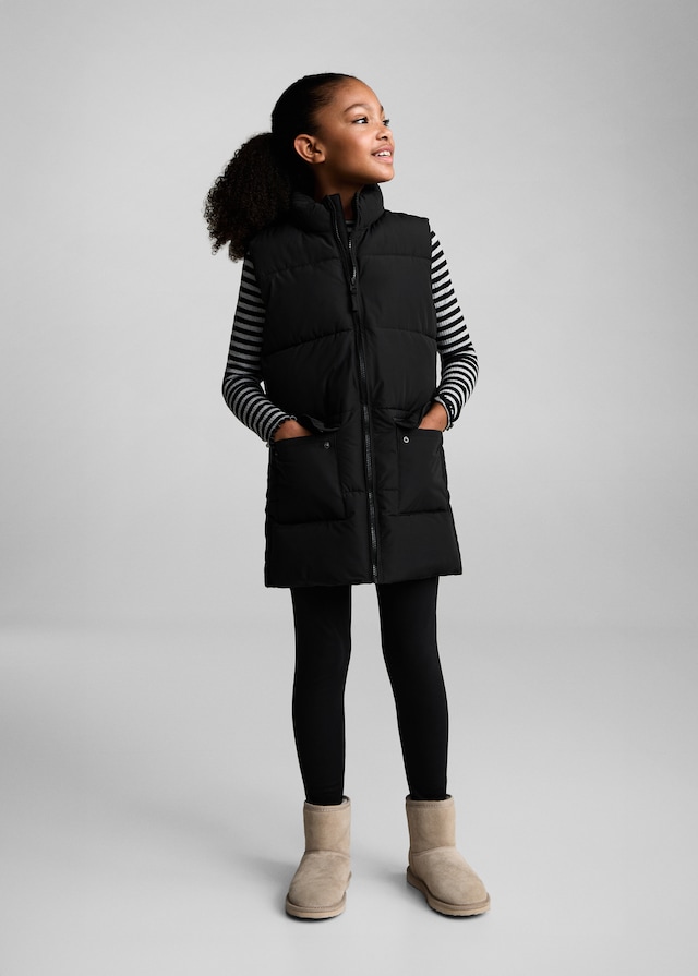 Mango Lange Steppweste