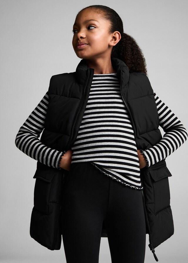 Mango Lange Steppweste