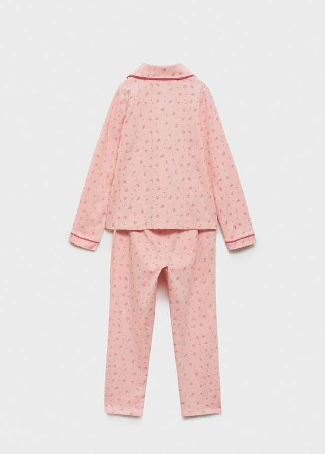 Mango Langer Baumwoll-Pyjama