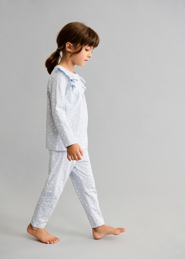 Mango Langer bedruckter Pyjama