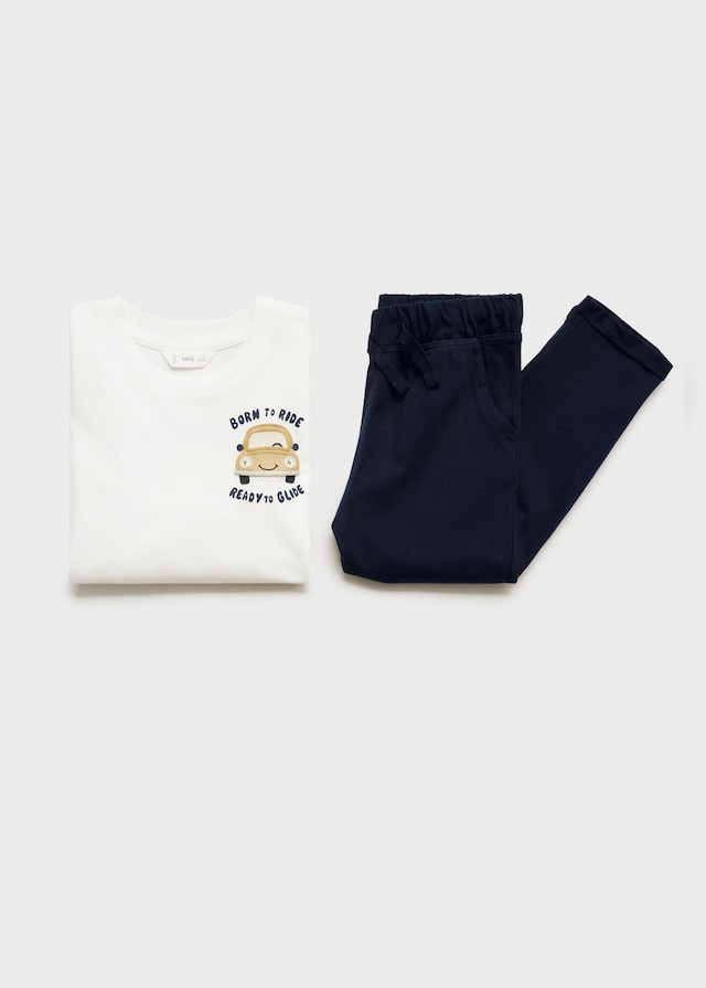 Mango Langer Bedruckter Pyjama