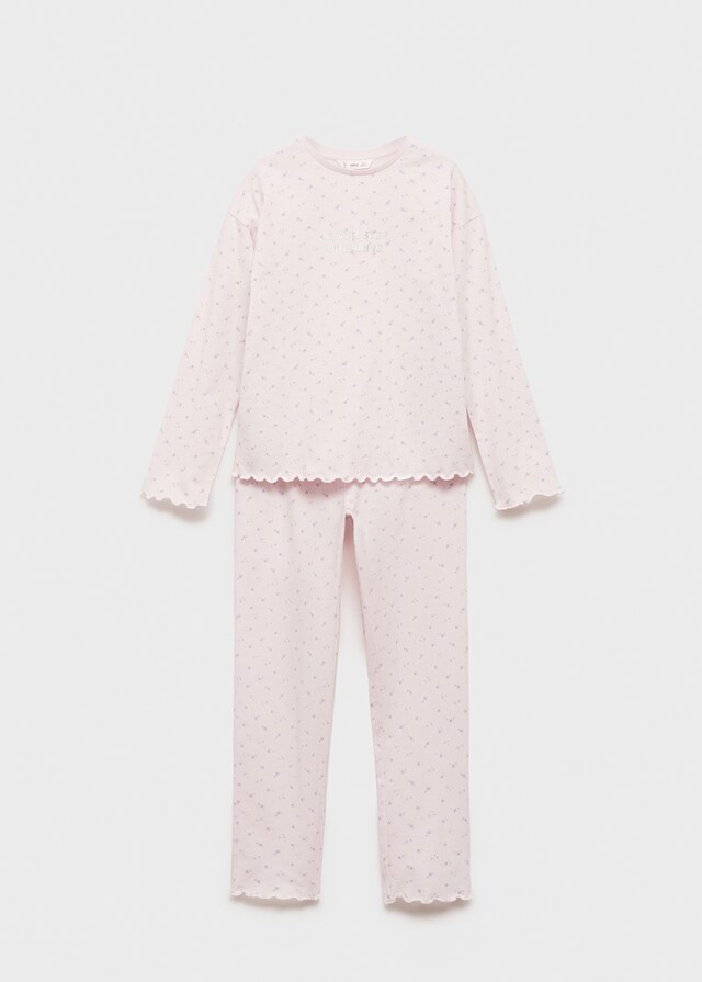 Mango Langer bedruckter Pyjama