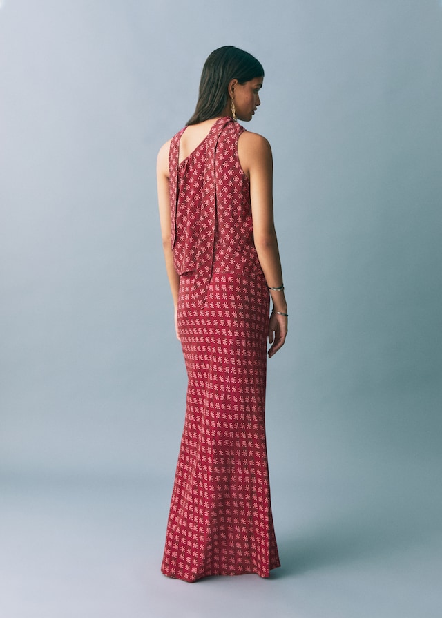 Mango Langer Bedruckter Rock