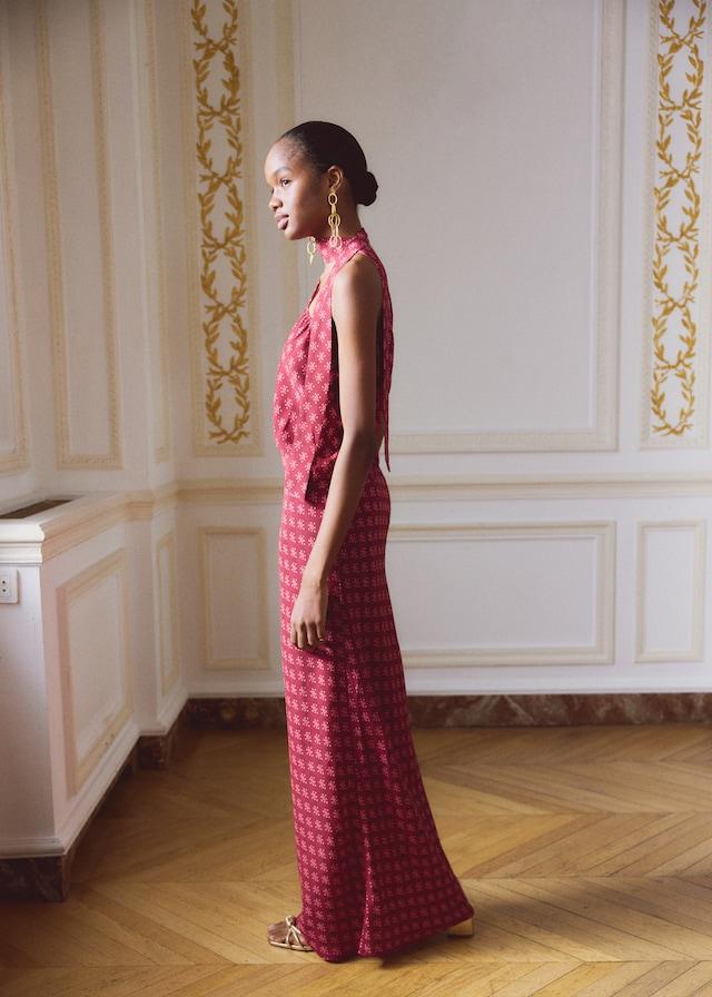 Mango Langer Bedruckter Rock