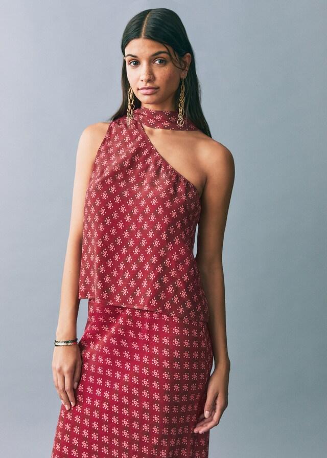 Mango Langer bedruckter Rock