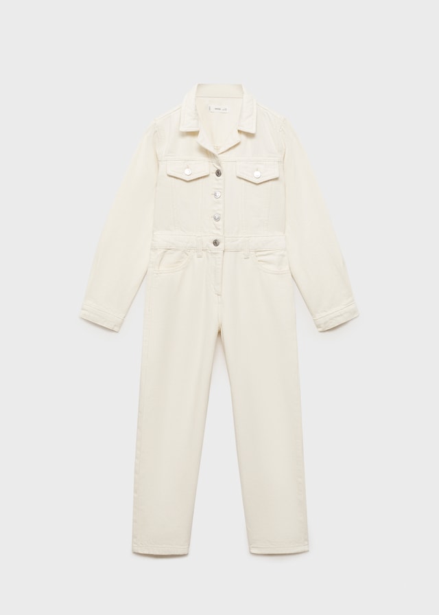 Mango Langer Jeans-Jumpsuit