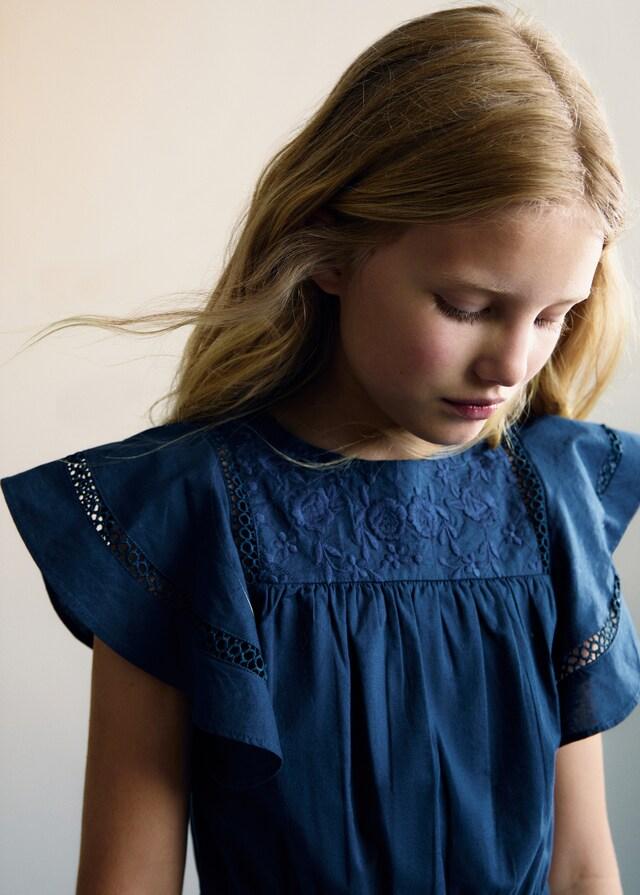 Mango Langer Overall Mit Stickerei