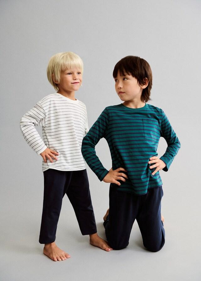 Mango Langer Pyjama Mit Streifen