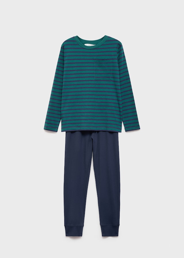 Mango Langer Pyjama Mit Streifen