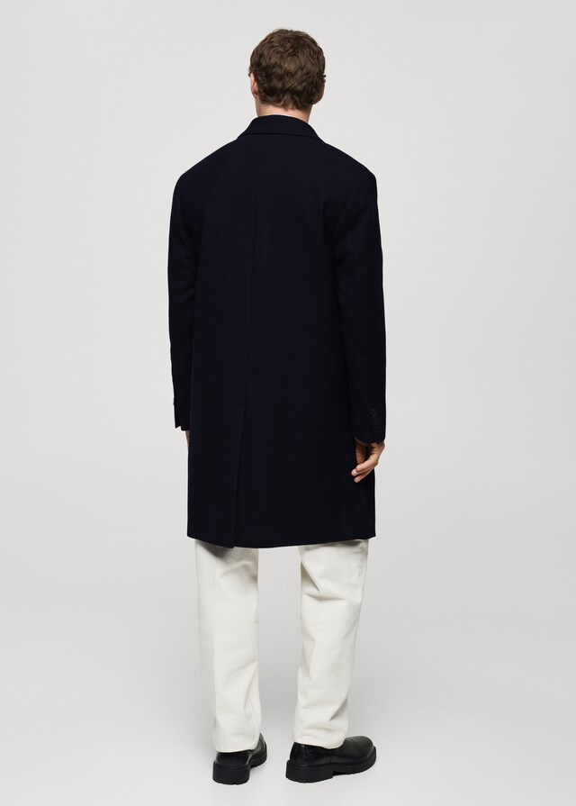 Mango Langer Relaxed-Fit-Wollmantel