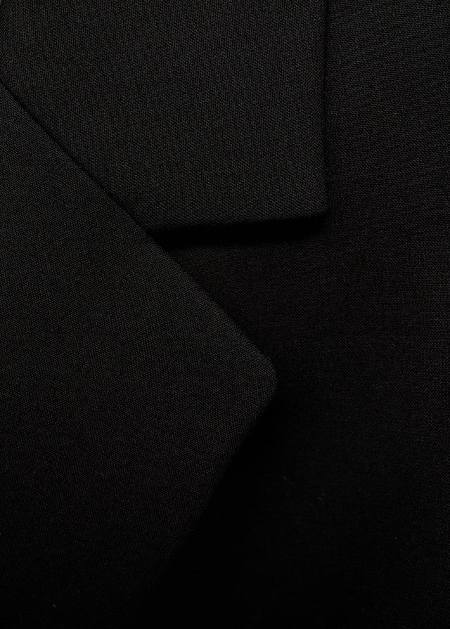 Mango Langer Wollmantel Mit Struktur