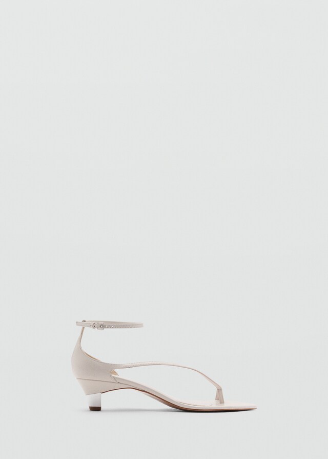 Mango Leder-Riemensandale