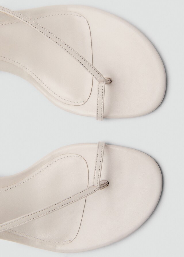 Mango Leder-Riemensandale