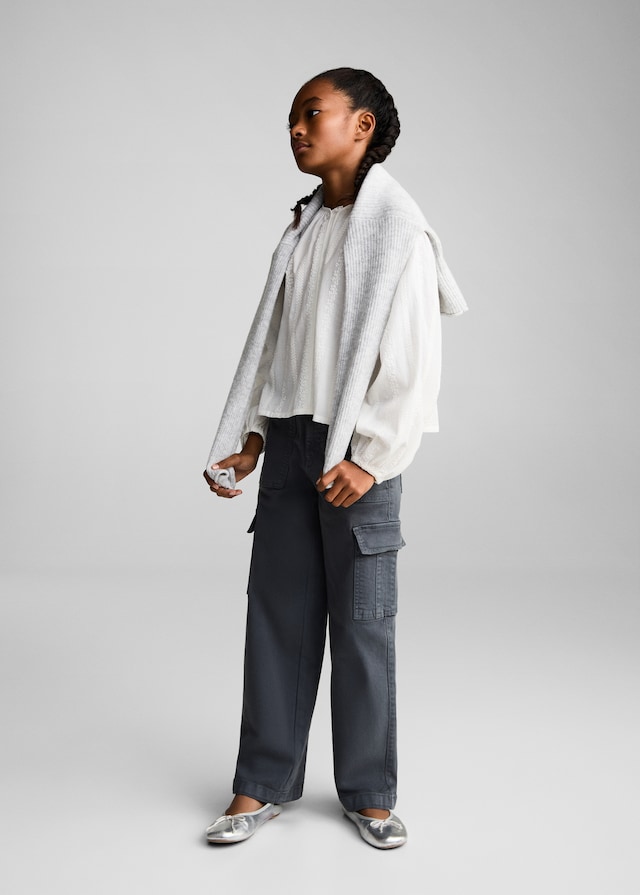 Mango Lederhandschuhe Mit Raffdetail