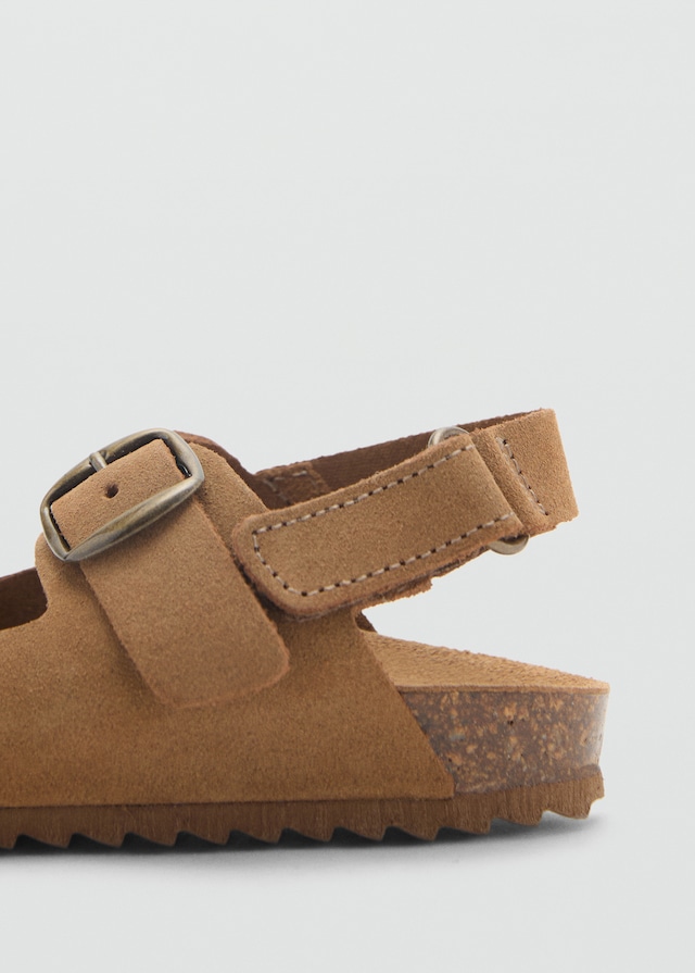 Mango Ledersandalen Mit Schnallen