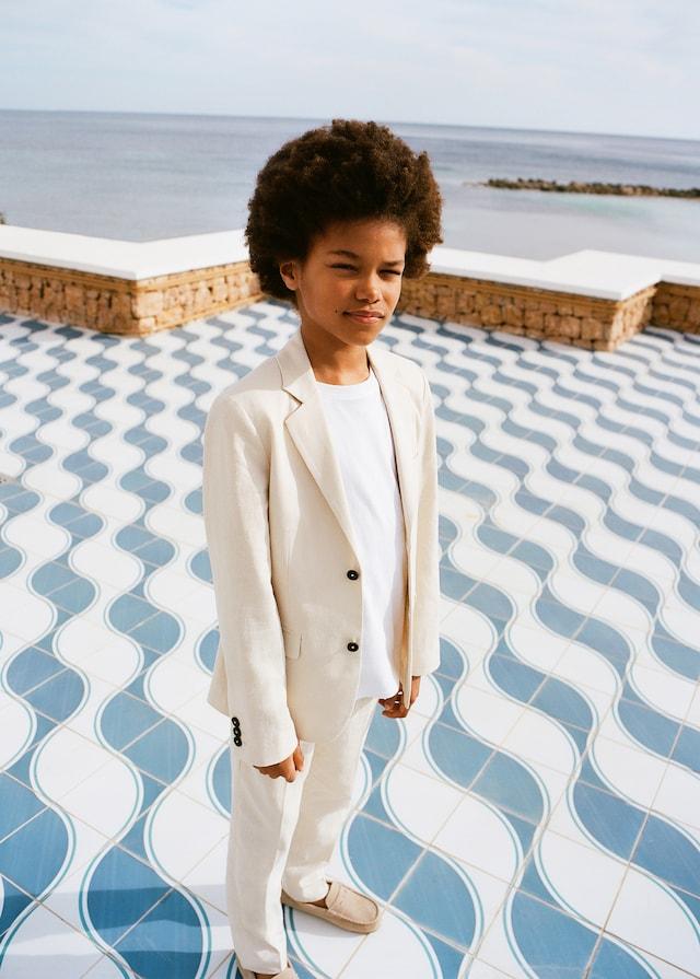 Mango Leinen-Anzughose