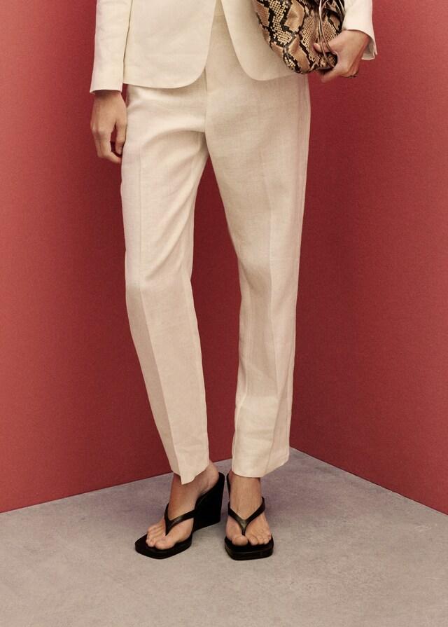 Mango Leinen-Anzughose