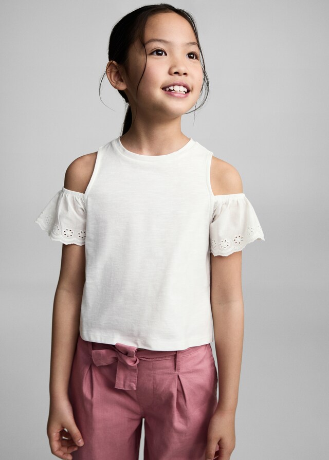 Mango Leinenhose mit Gürtel