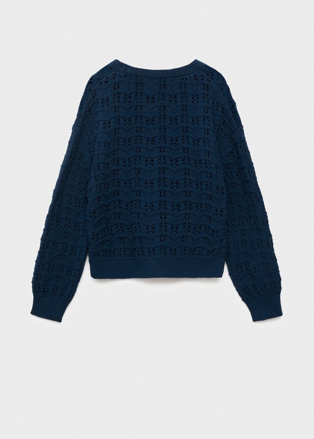 Mango Lochstrickjacke