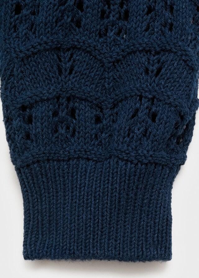 Mango Lochstrickjacke