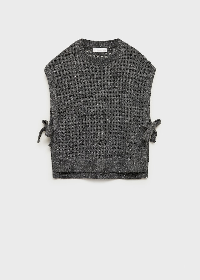 Mango Lochstrickpullunder Aus Lurex