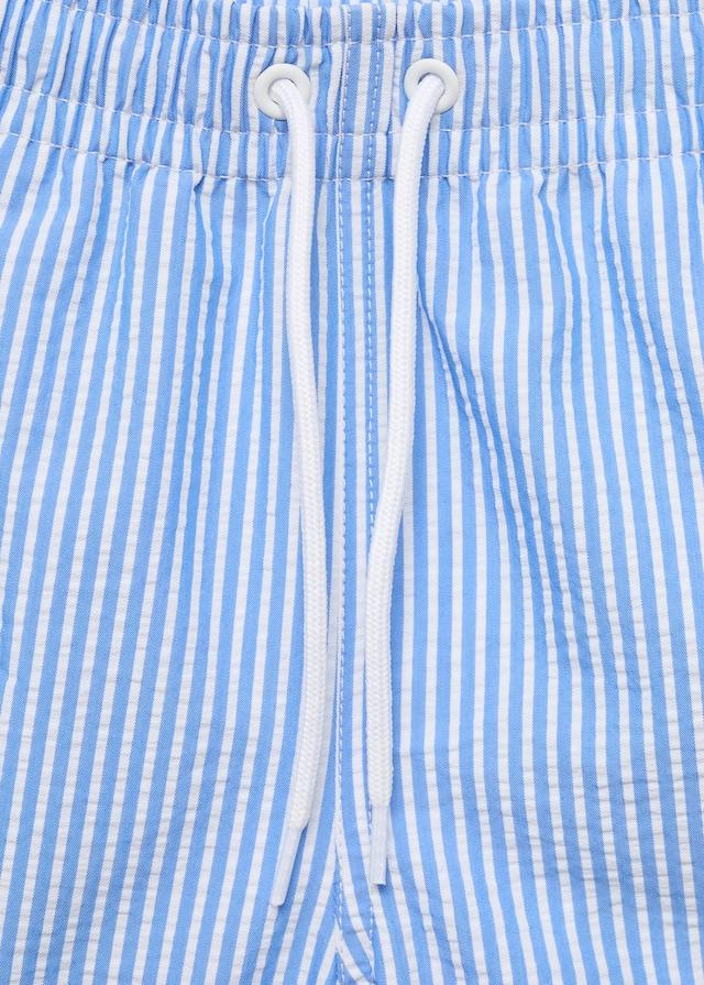 Mango Mehrfarbig Gestreifte Badeshorts