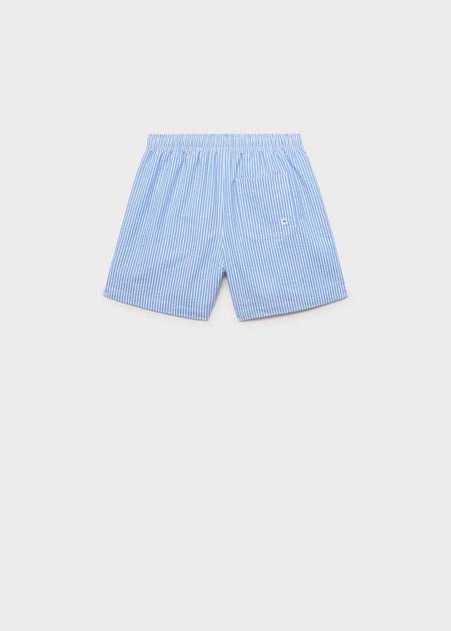 Mango Mehrfarbig Gestreifte Badeshorts