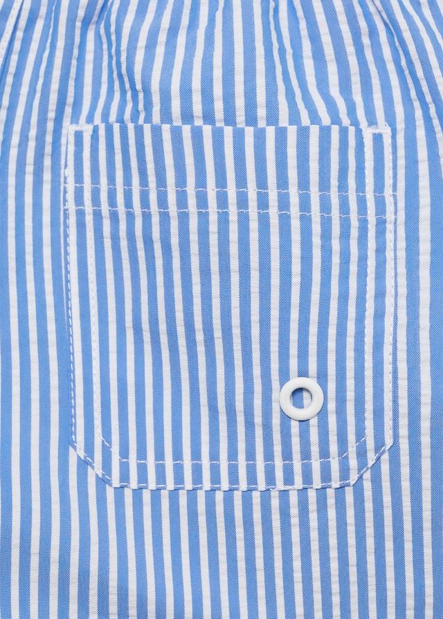 Mango Mehrfarbig Gestreifte Badeshorts