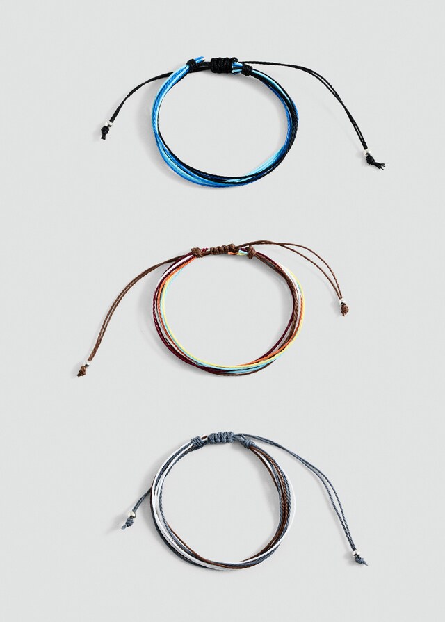 Mango Mehrreihiges Armband mit Garn