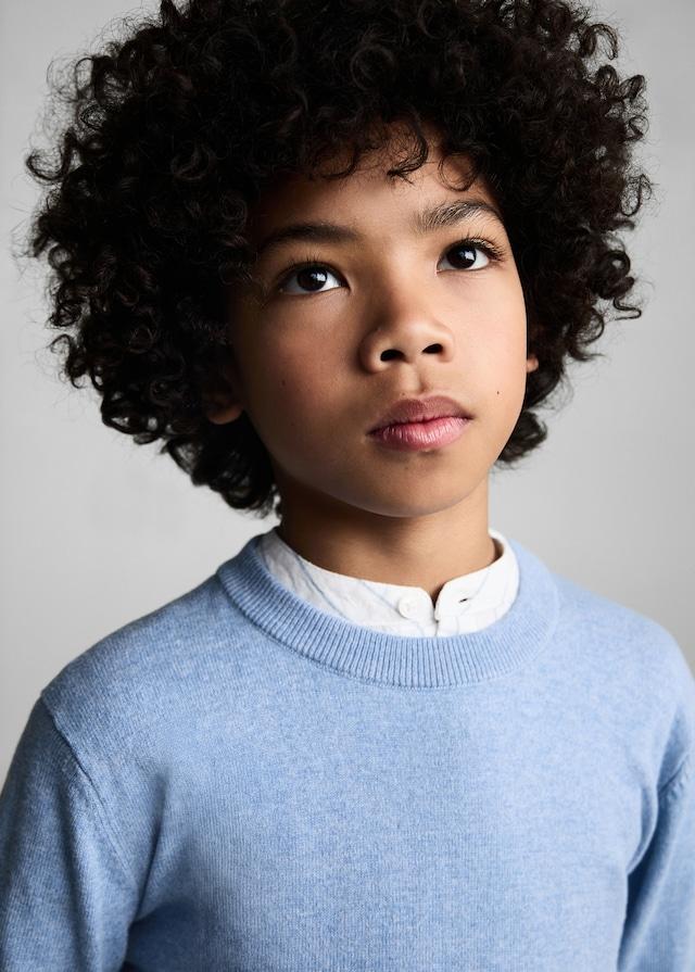 Mango Melierter Baumwollpullover