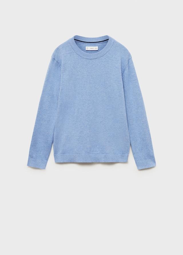 Mango Melierter Baumwollpullover