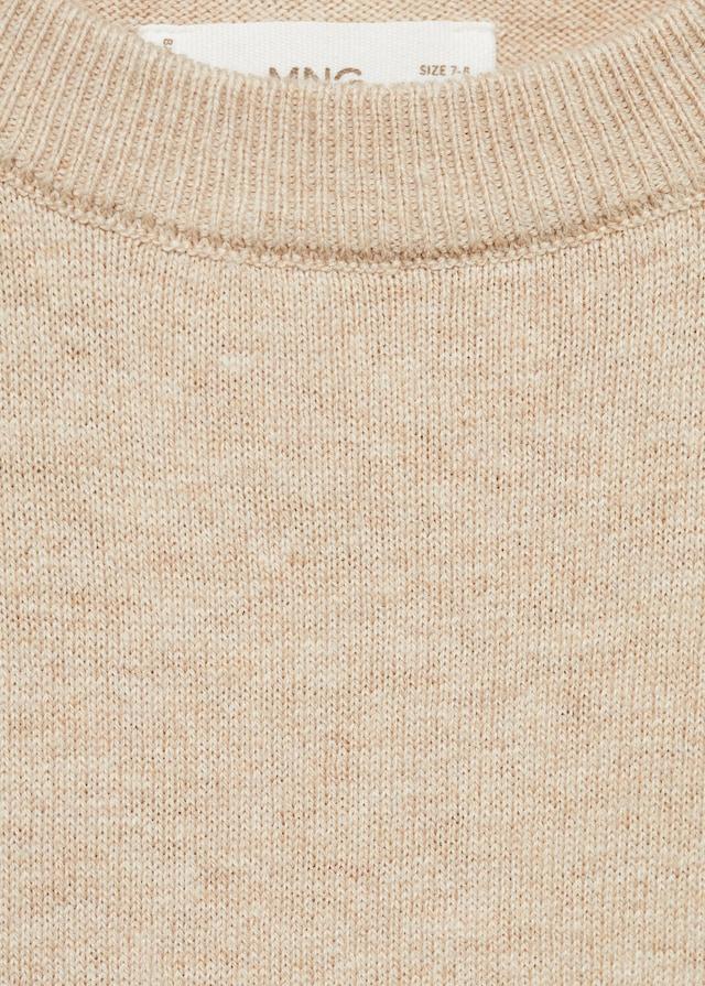 Mango Melierter Baumwollpullover