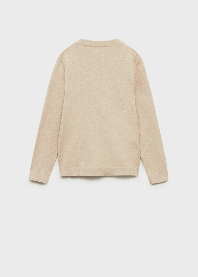 Mango Melierter Baumwollpullover