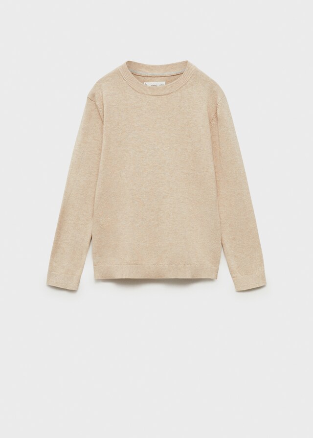 Mango Melierter Baumwollpullover