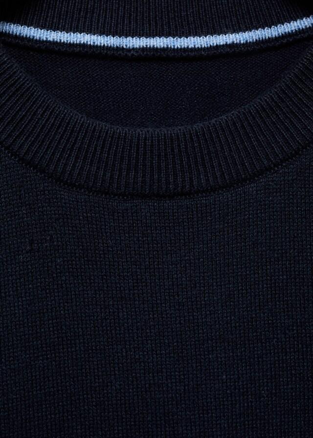 Mango Melierter Baumwollpullover