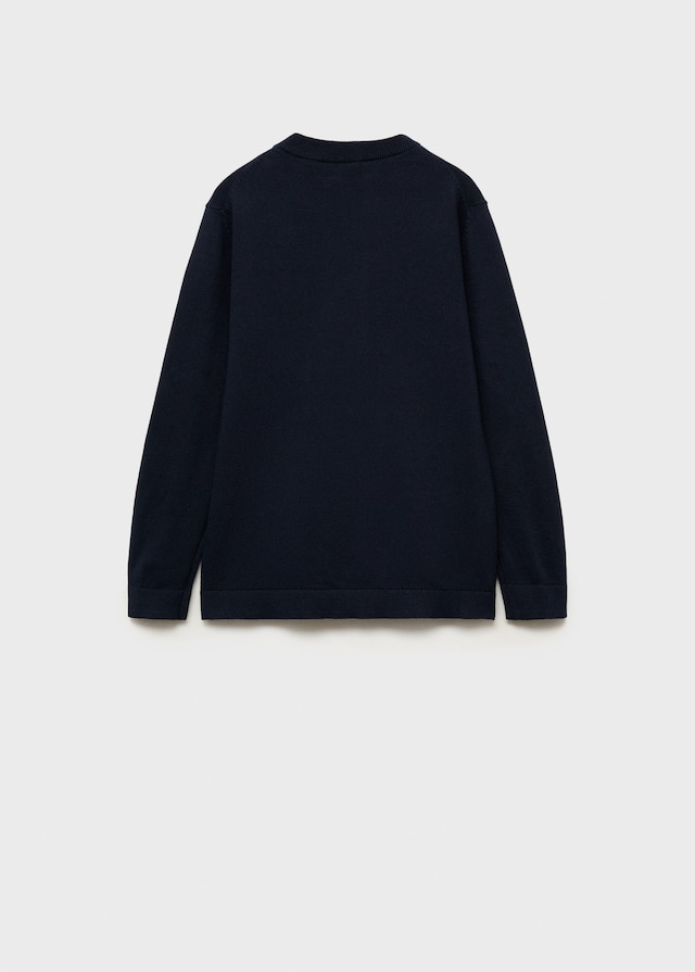 Mango Melierter Baumwollpullover