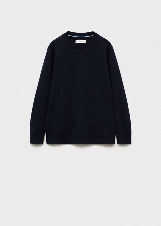 Mango Melierter Baumwollpullover