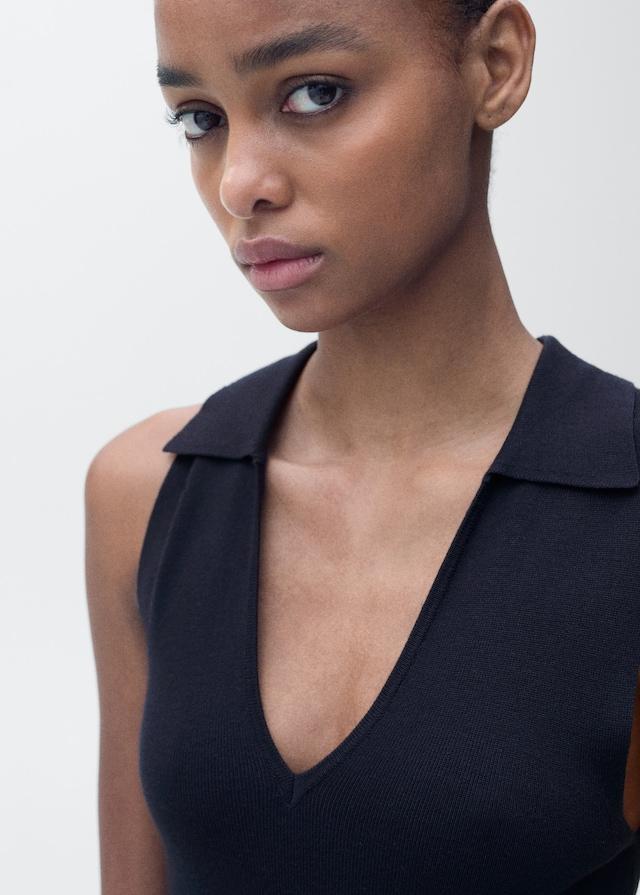 Mango Midikleid Aus Strick Mit Reverskragen